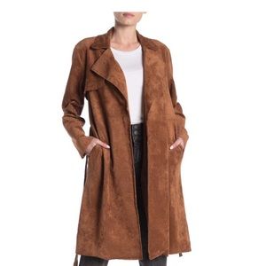 BLANKNYC suede trench coat NWOT